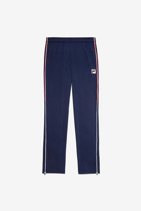 Fila Heritage Navy Blue Tennis Men's Pants - Navy/White/Red,NZ 631-96183